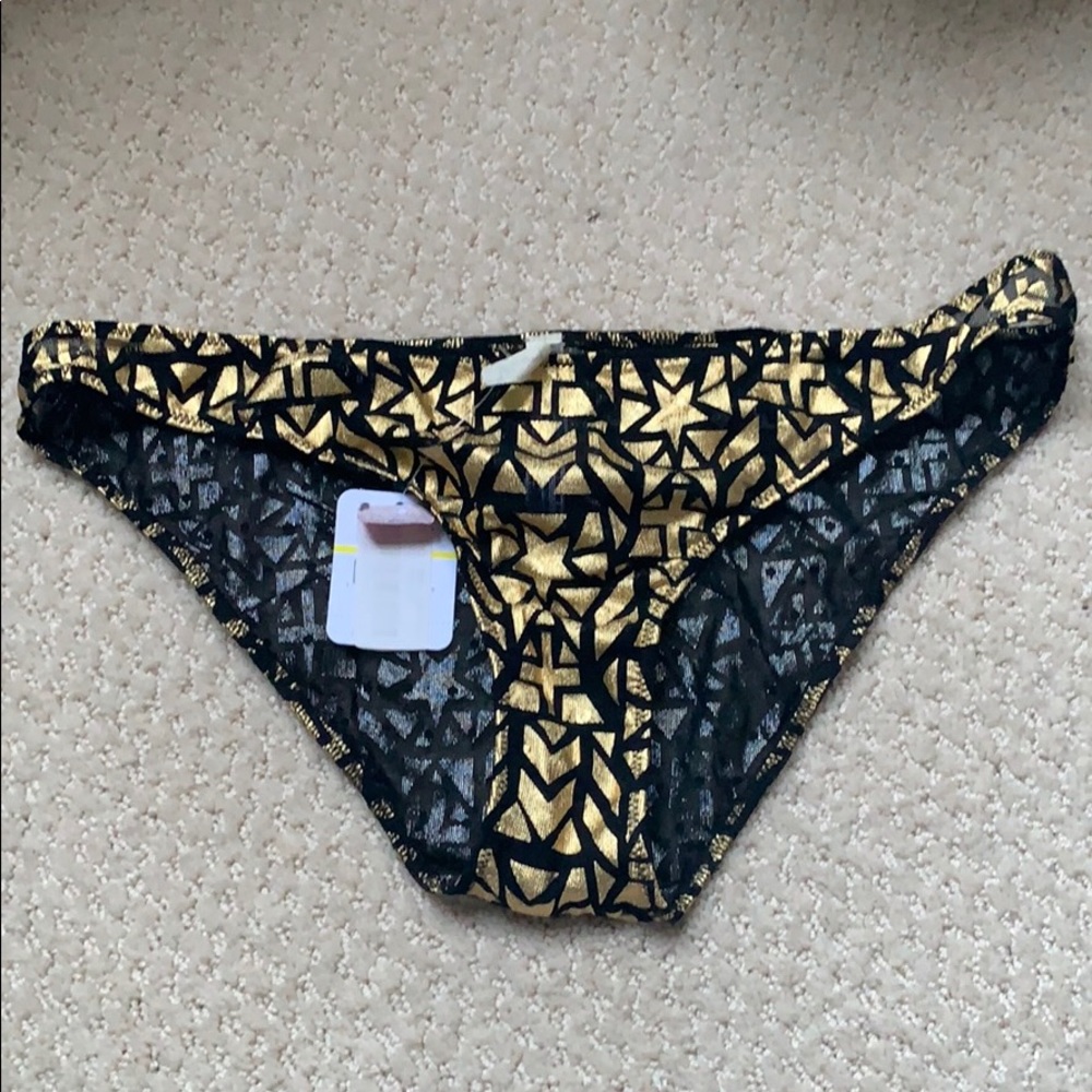 Free People Gold Star Panties